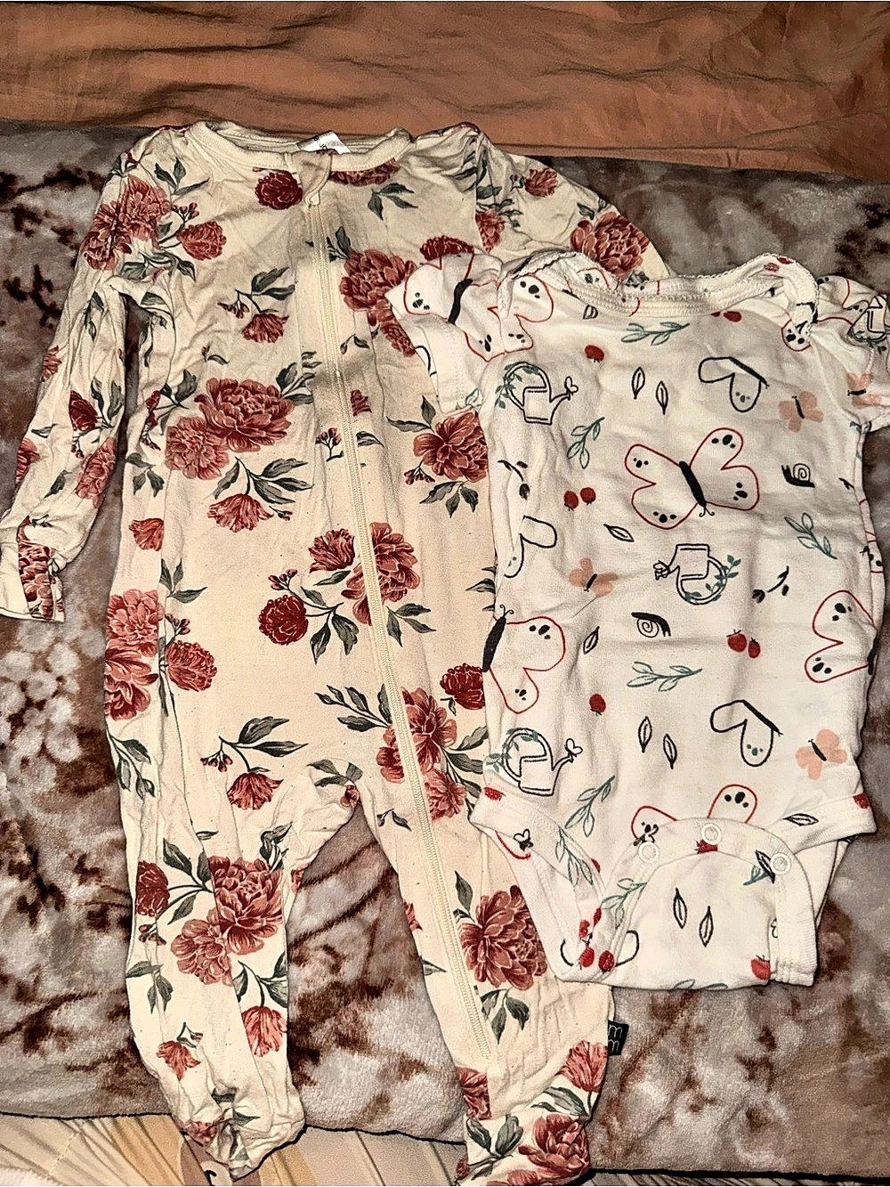 Carter's Baby Floral Footies Set 12M